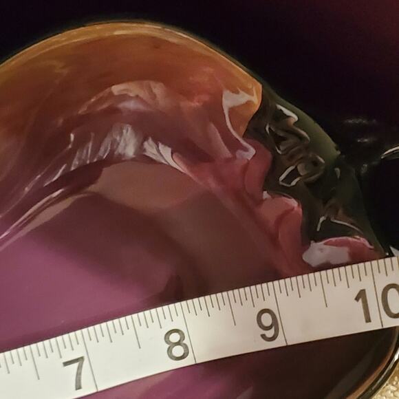 Cayenne CLAY Art La Mesa Purple Chili Pepper Serving / Salsa Dish - Picture 2 of 4